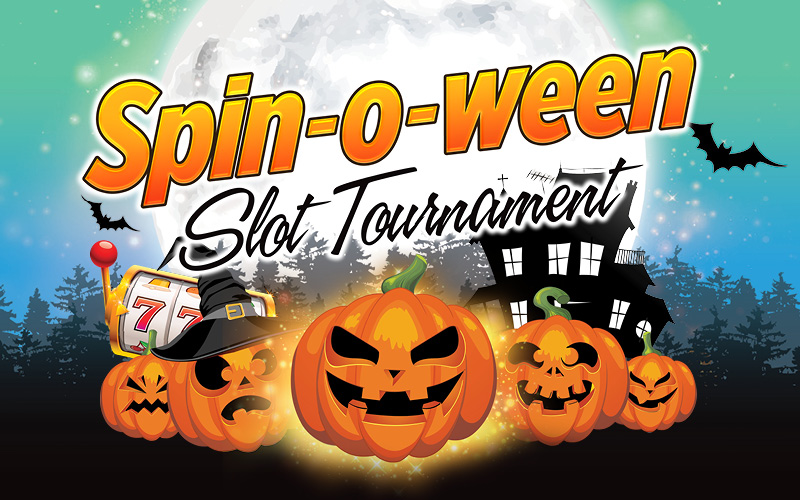 Spin-O-Ween Slot Tournament, Halloween, Cash and FREE PLAY Prize