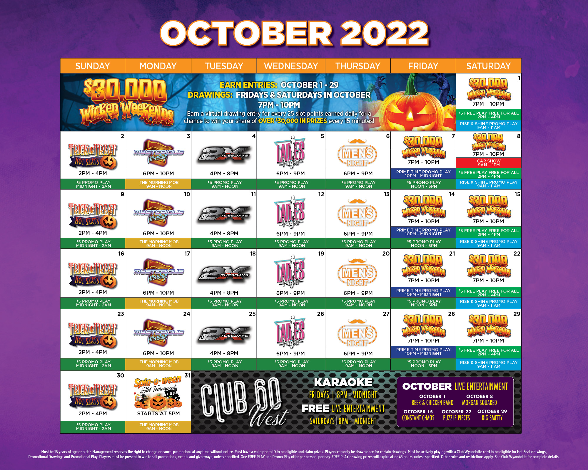 October 2022 Web Calendar
