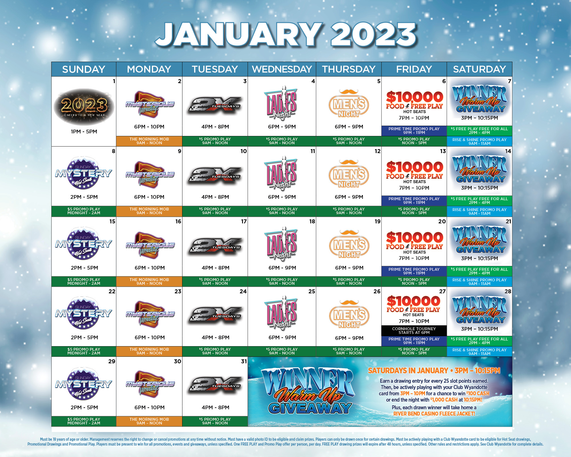 January 2023 Calendar