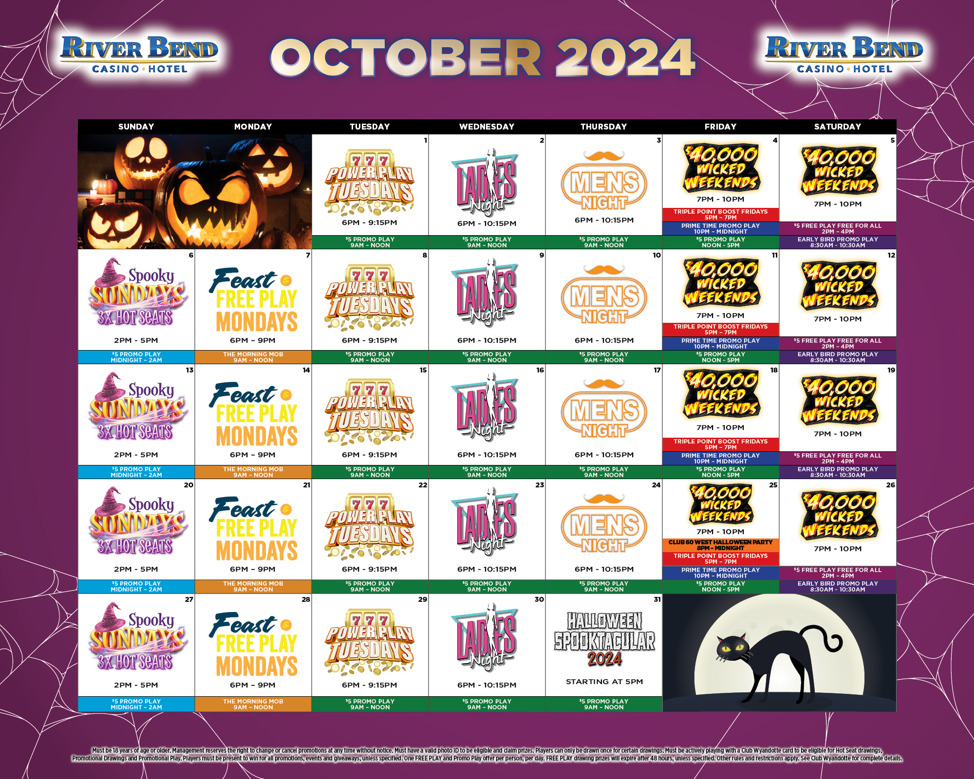 October Promotions Calendar