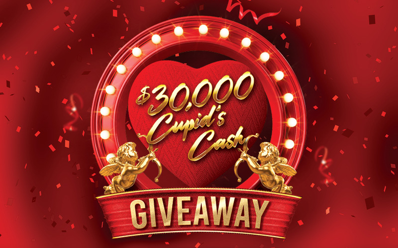 $30,000 Cupid's Cash Giveaway