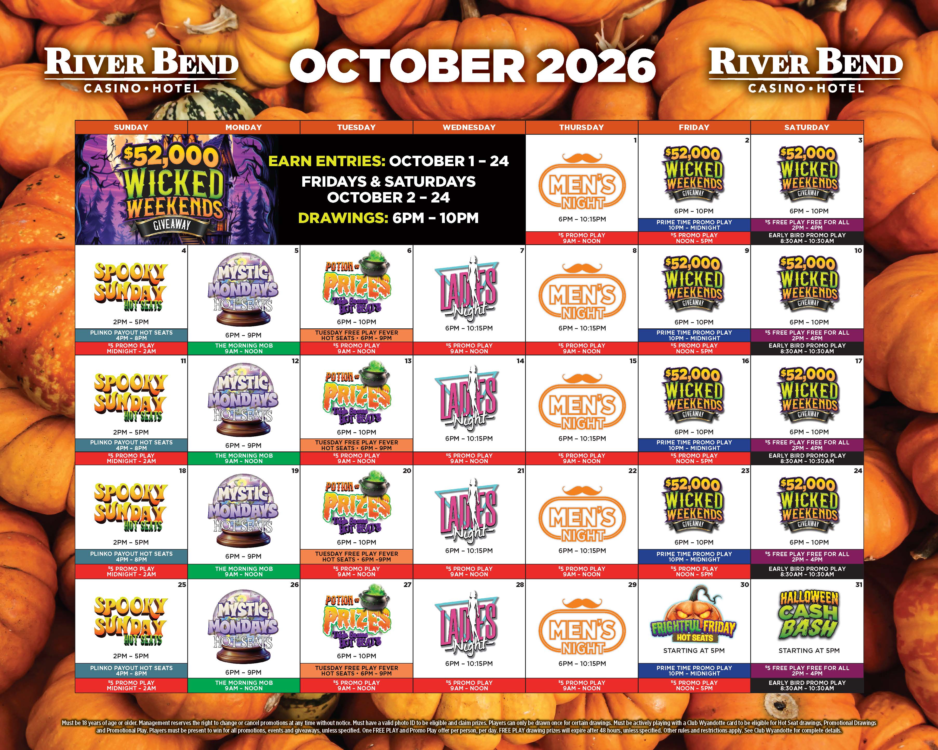 October 2026 Promotions Calendar